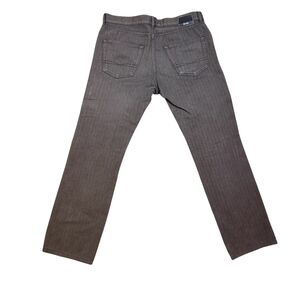 Hugo Boss Men's Jeans in Brown Slight Pin Stripe Perfect Condition Vintage Y2K